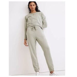 Madewell MP NWOT Superbrushed Super Soft Easygoing Sweatpants In Frosted Willow